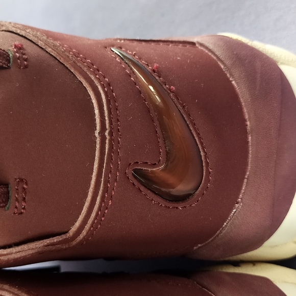 Nike Air More Uptempo Burgundy Athletic Shoes "Night Maroon" - Picture 9 of 13